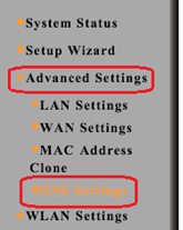 Router Advanced Setup Options